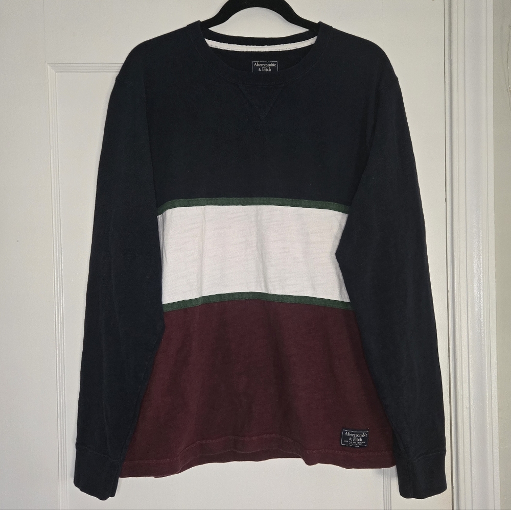 Abercrombie & Fitch Y2K Long Sleeve Crewneck Polo - Men's X-Large